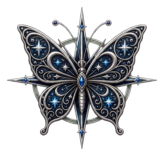 Preview for Celestial Compass Butterfly Sticker