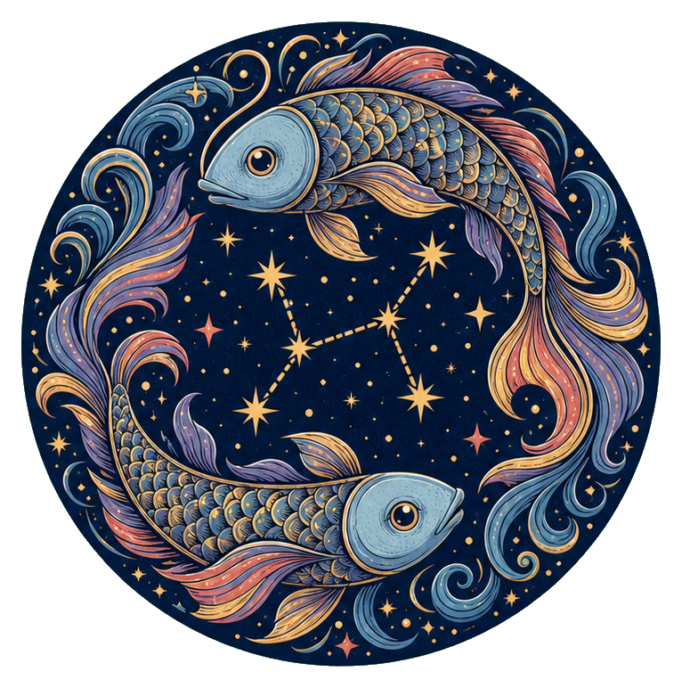 Preview for Pisces Fish Constellation Sticker
