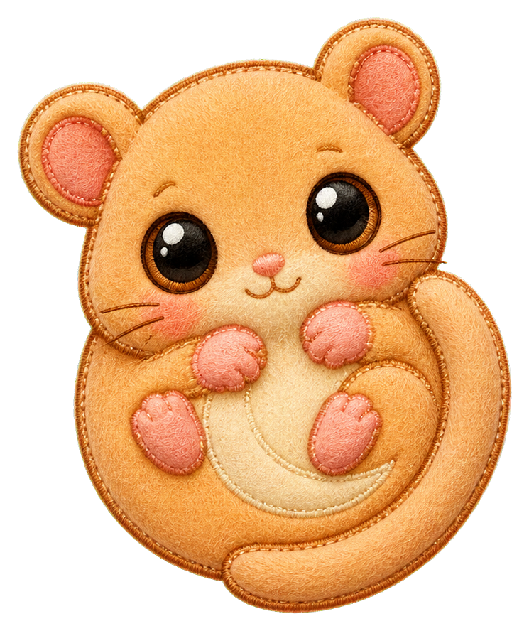 Preview for Apricot Dormouse Sticker For Cute Designs