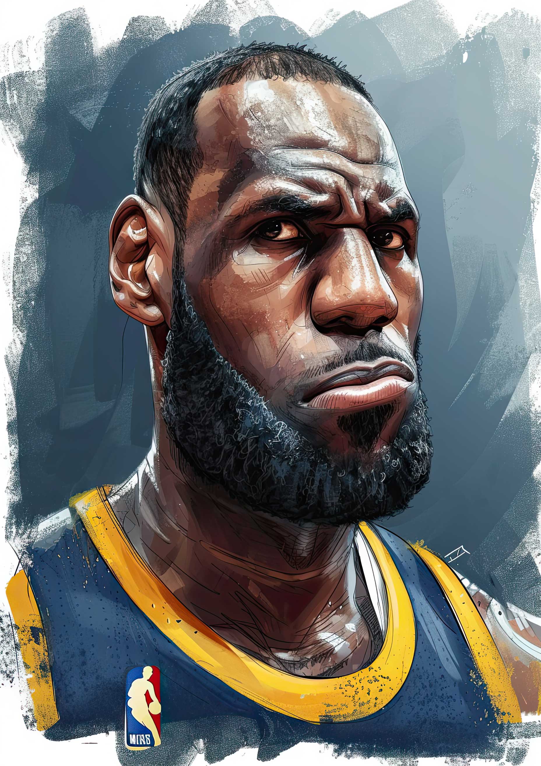 Preview for Lebron-james-digital-portrait-celebrities-background-3922d