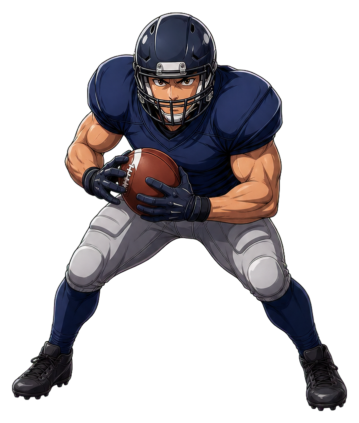 Preview for Anime Linebacker Sticker