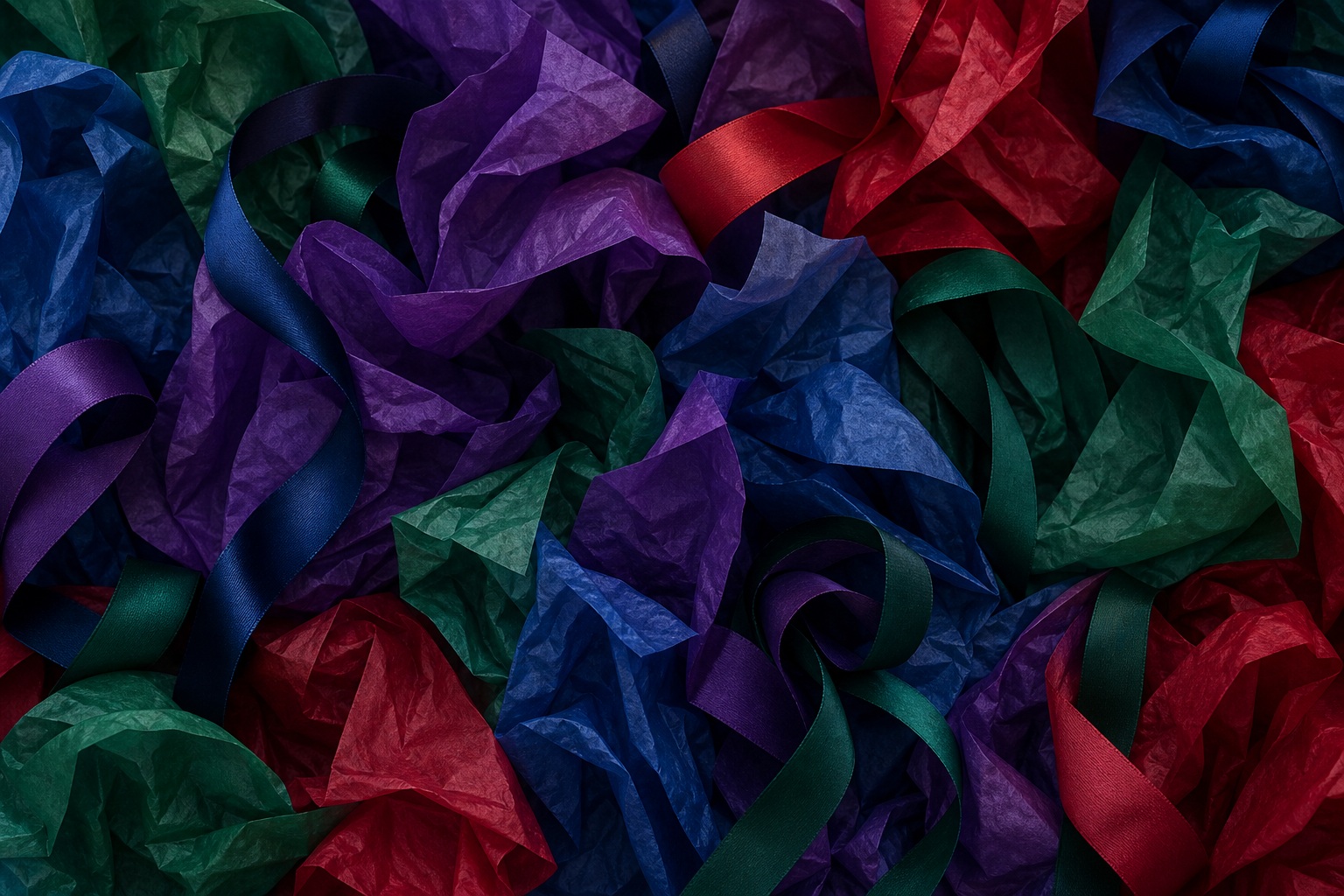 Preview for Jewel Tones Layered Tissue Folds Background