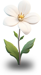 Preview for White-flower-illustration-flora-sticker-f368c