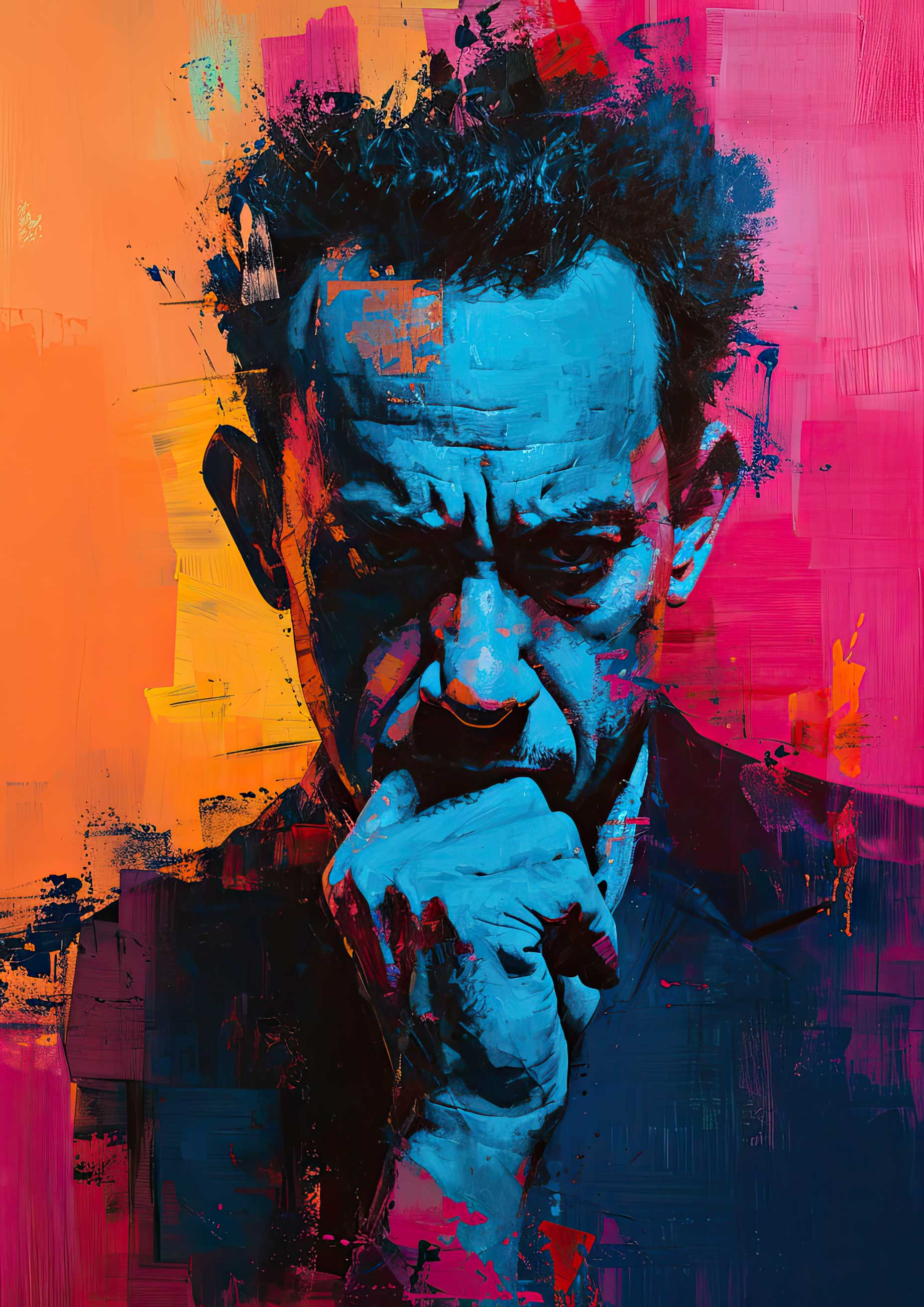 Preview for Vibrant-portrait-thoughtful-man-celebrities-background-a784d