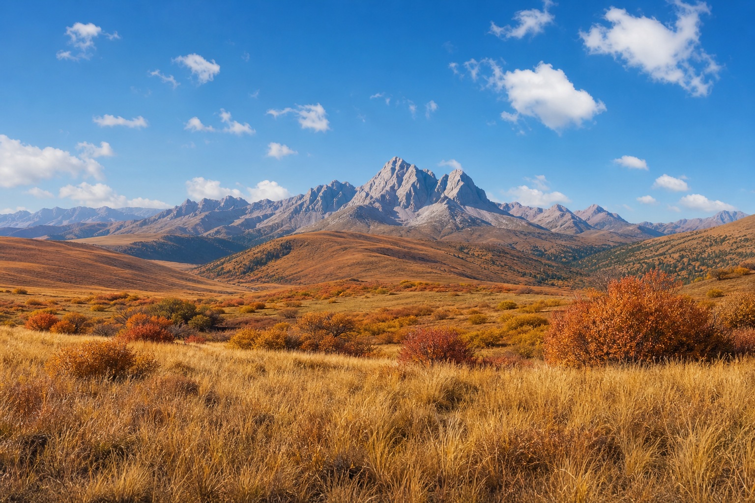 Preview for Autumn Mountain Meadow Stock Background