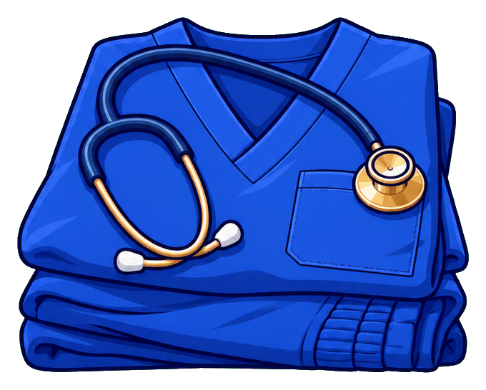 Preview for Nurse Life Folded Scrubs