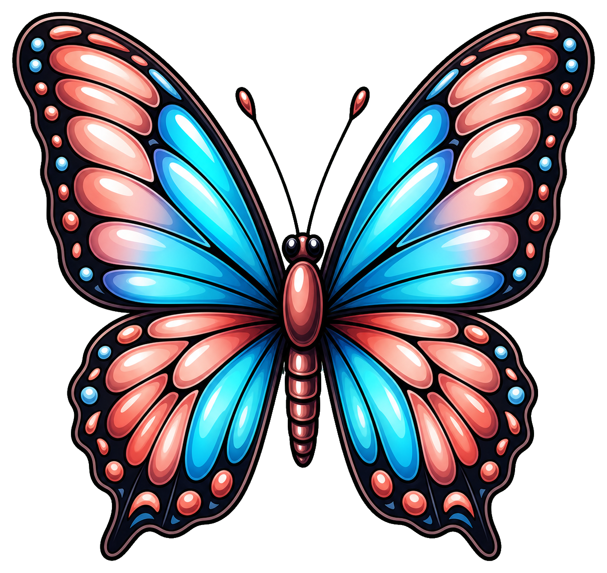 Preview for Rose Gold Morpho Butterfly Sticker