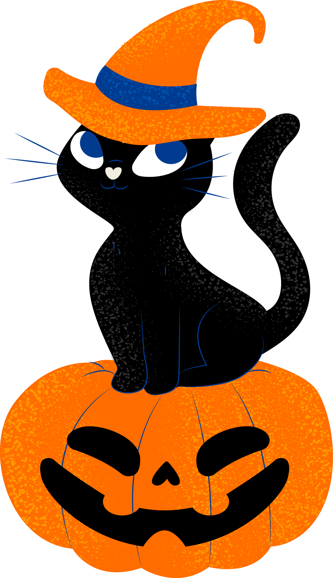 Preview for Halloween-cat-pumpkin-black-cat-sticker-3f677