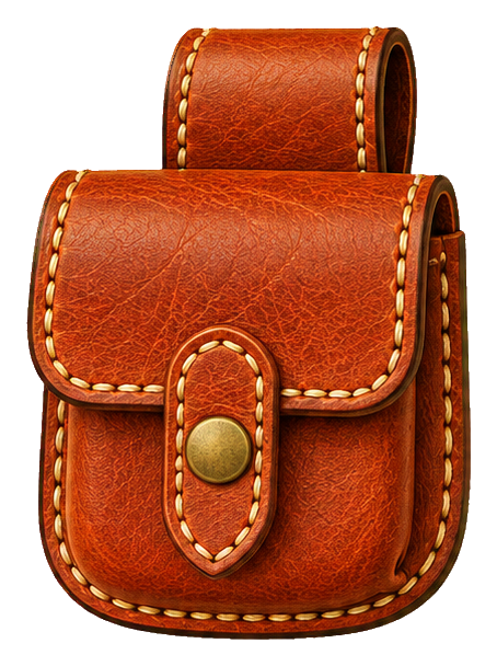 Preview for Stitched Leather Bags Belt Pouch