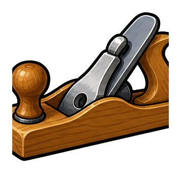 Preview for Wood Plane Sticker Graphic