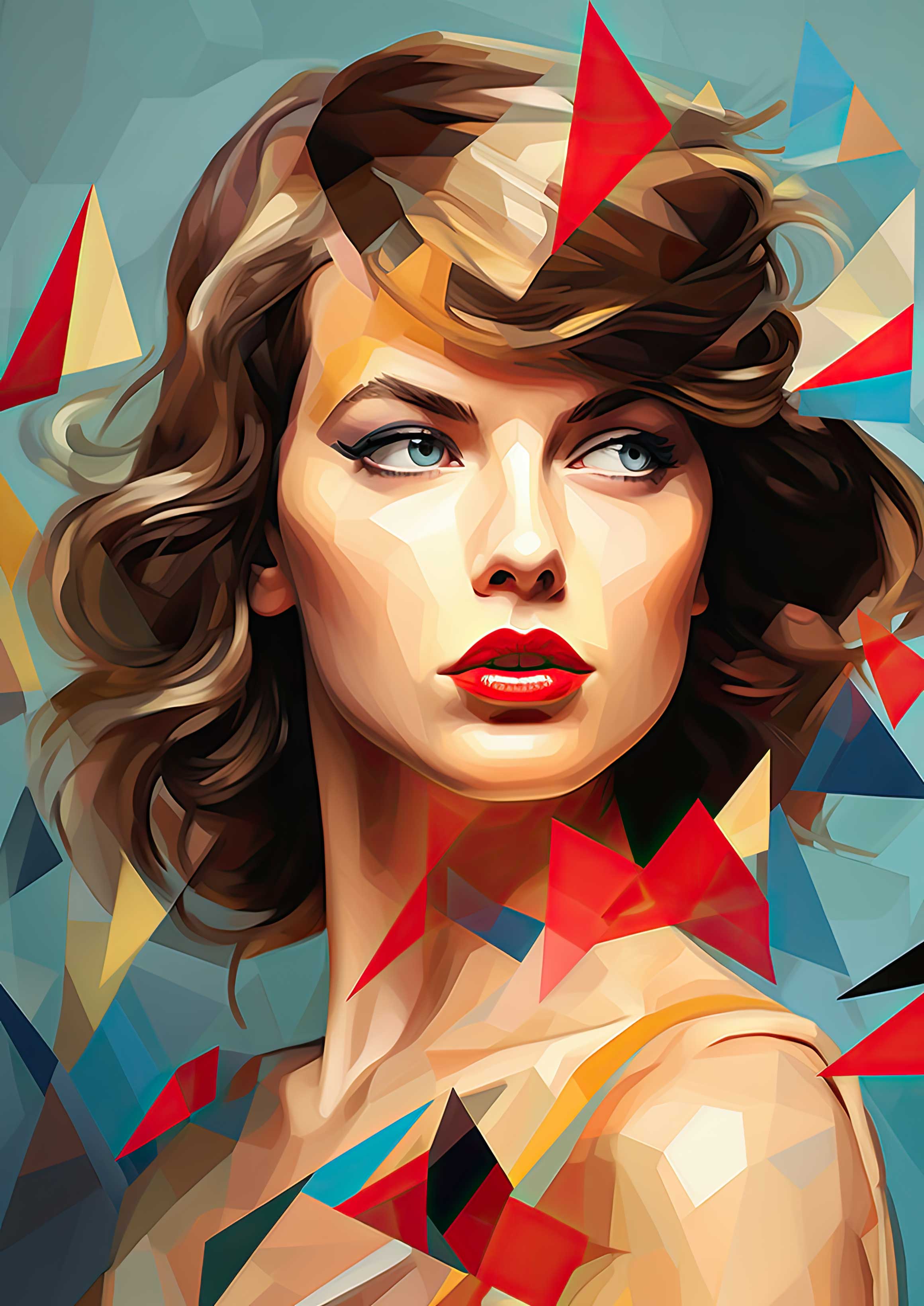 Preview for Vibrant-portrait-art-taylor-swift-background-fcaf2