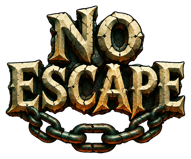 Preview for No Escape Gothic Horror Lettering