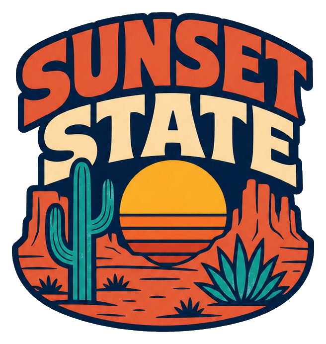 Preview for Arizona Sunset State Sun Sticker