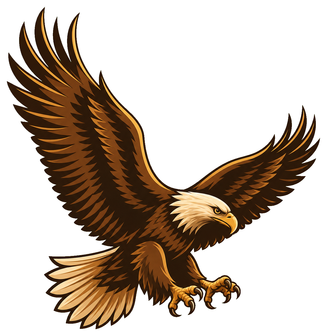 Preview for Brown Eagle Silhouette Sticker