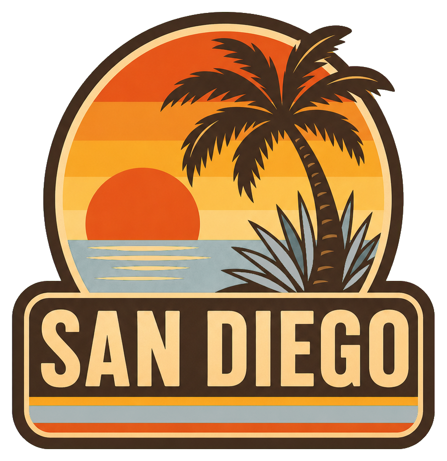 Preview for San Diego Palm Retro Sticker Graphic