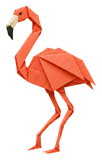 Preview for Origami Safari Animals Flamingo