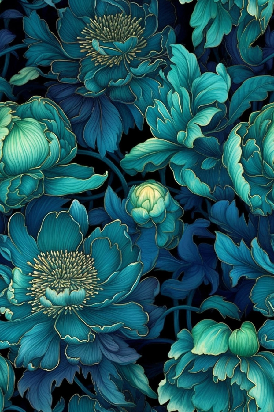 Preview for Dark-floral-pattern-design-ai-phone-background-839ff