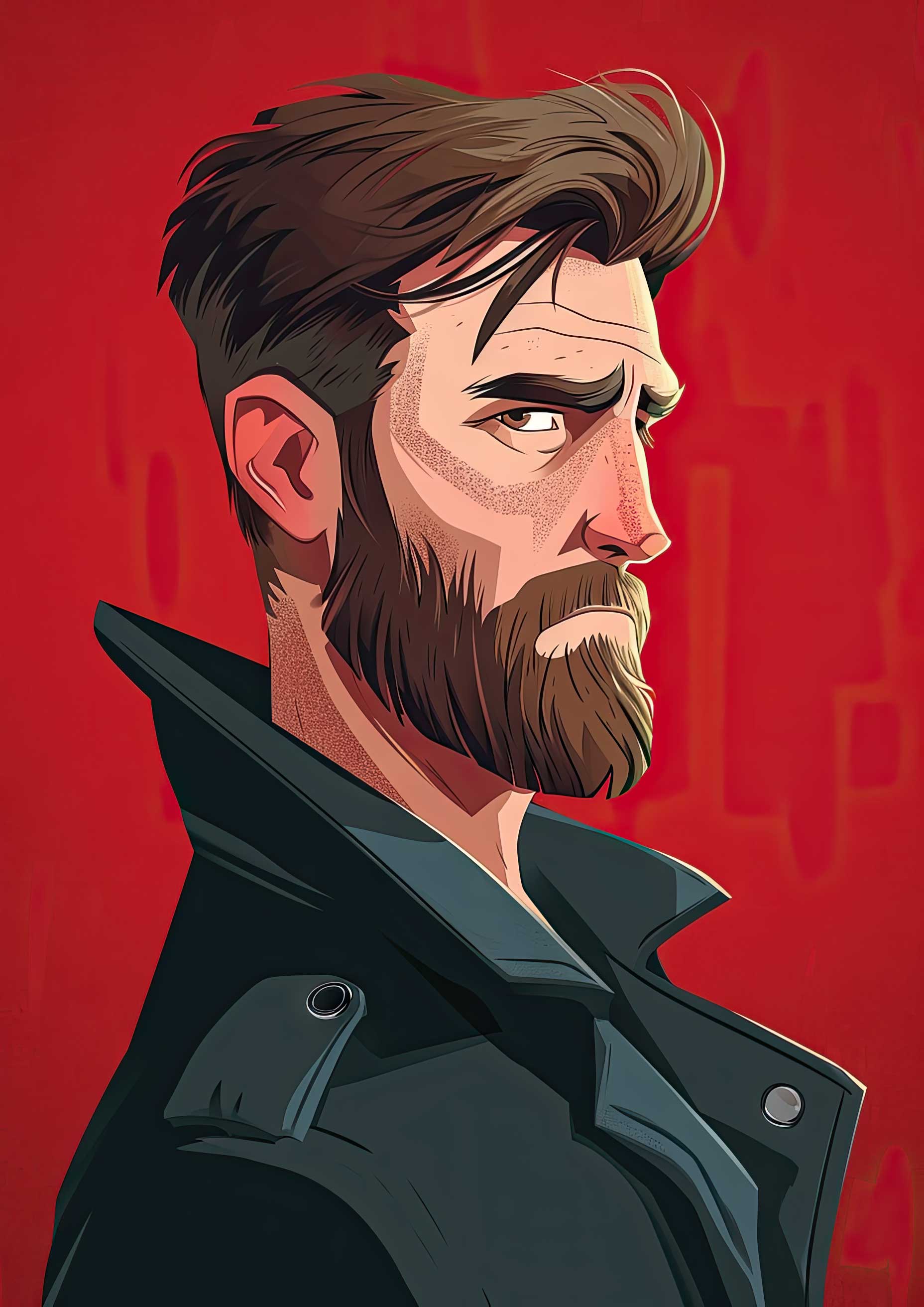 Preview for Illustrated-man-profile-celebrities-background-79fdc