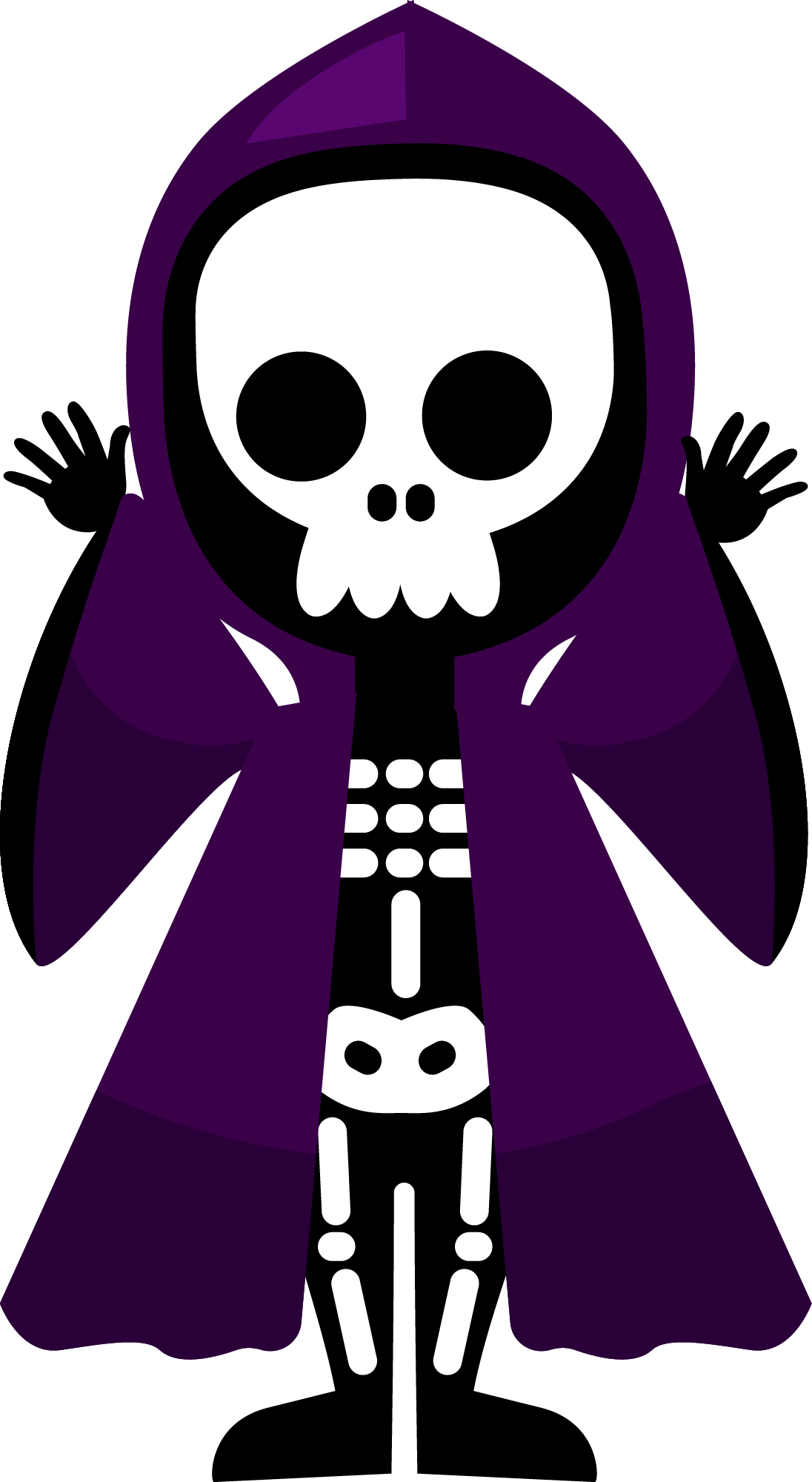Preview for Purple-hooded-skeleton-illustration-skelaton-sticker-29b31