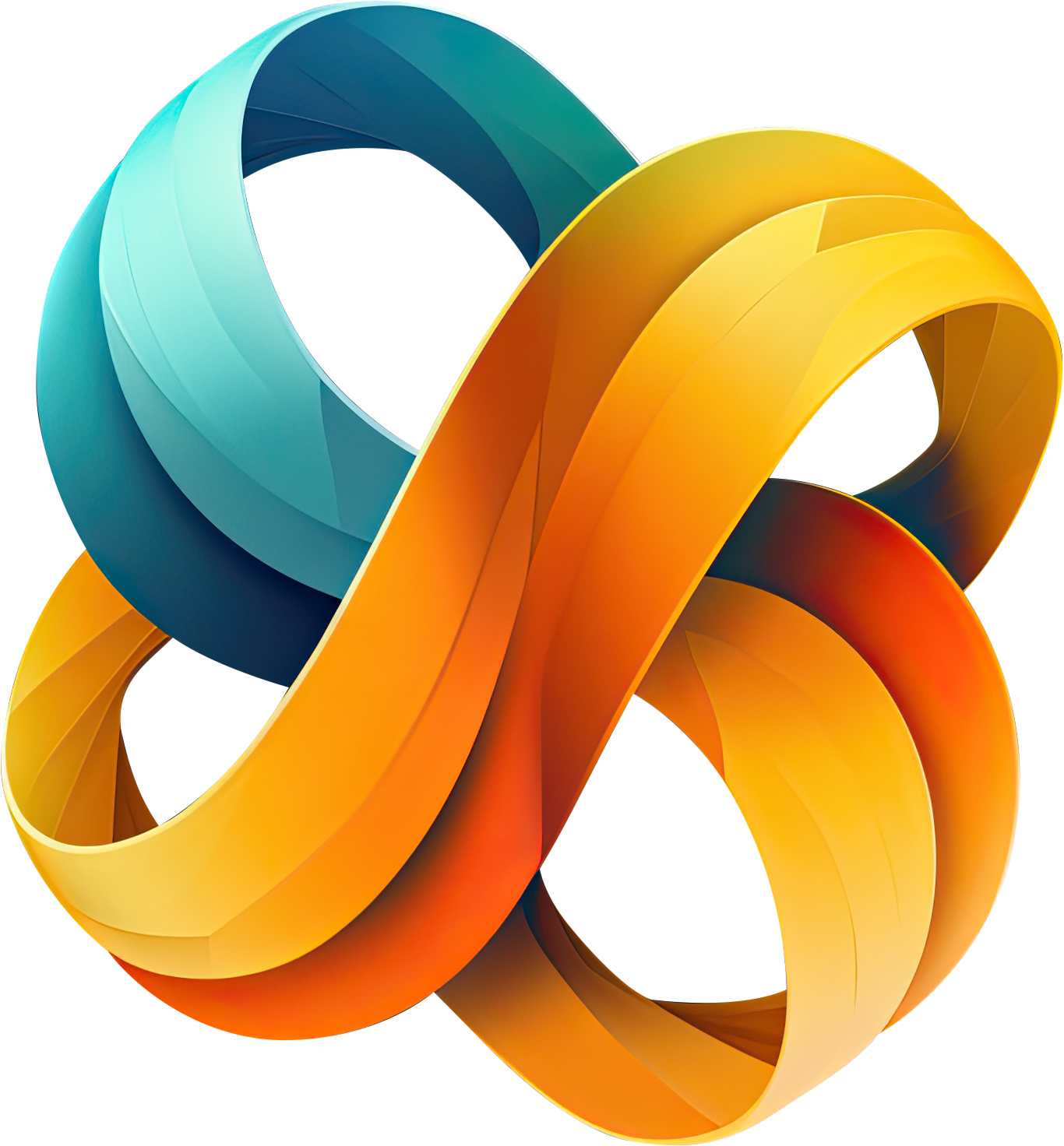 Preview for Interconnected-ribbon-design-logo-colorful-sticker-c440b