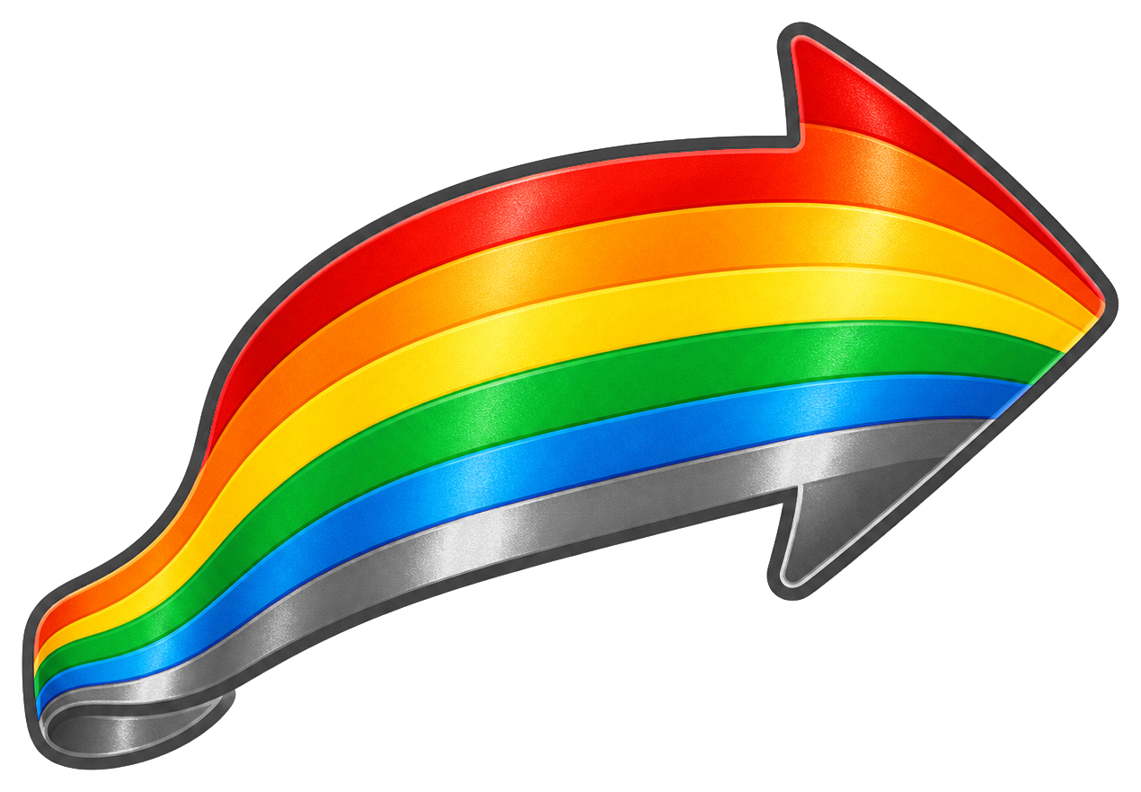 Preview for Rainbow Arrow Sticker Graphic