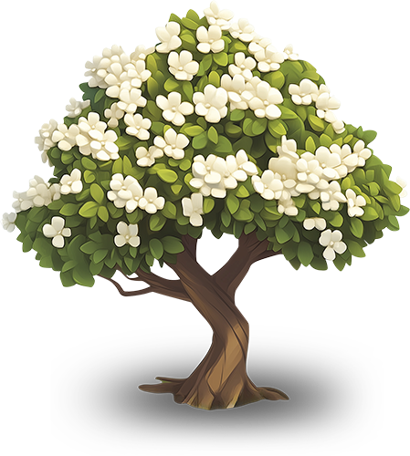 Preview for Flowering-tree-illustration-art-flora-sticker-472d4