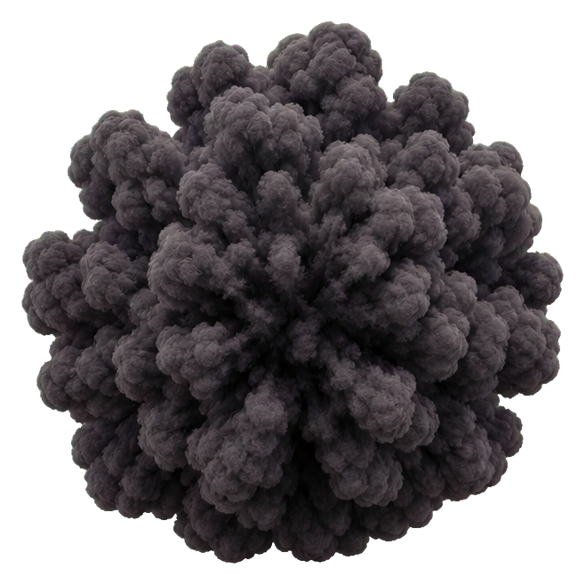 Preview for Realistic Charcoal Smoke Burst Sticker
