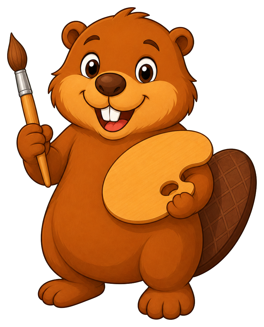 Preview for Beaver Painter Sticker