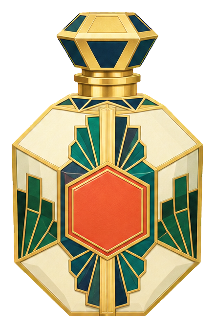 Preview for Art Deco Perfume Bottles Cream Hexagon
