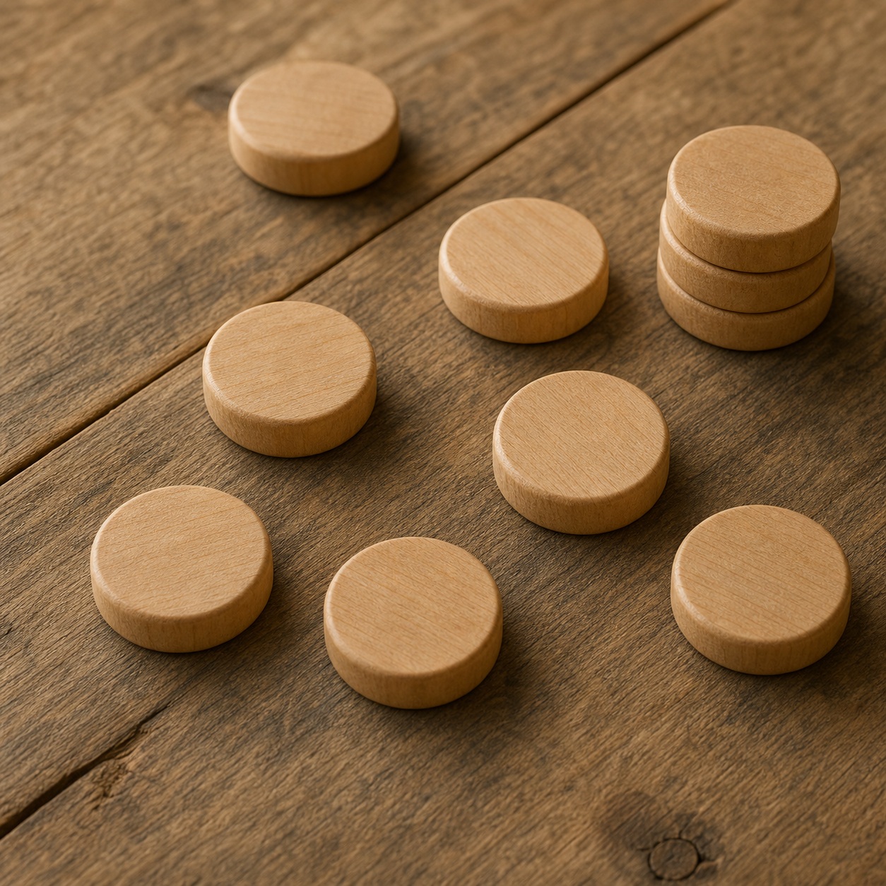Preview for Wooden Round Discs Abstract Background