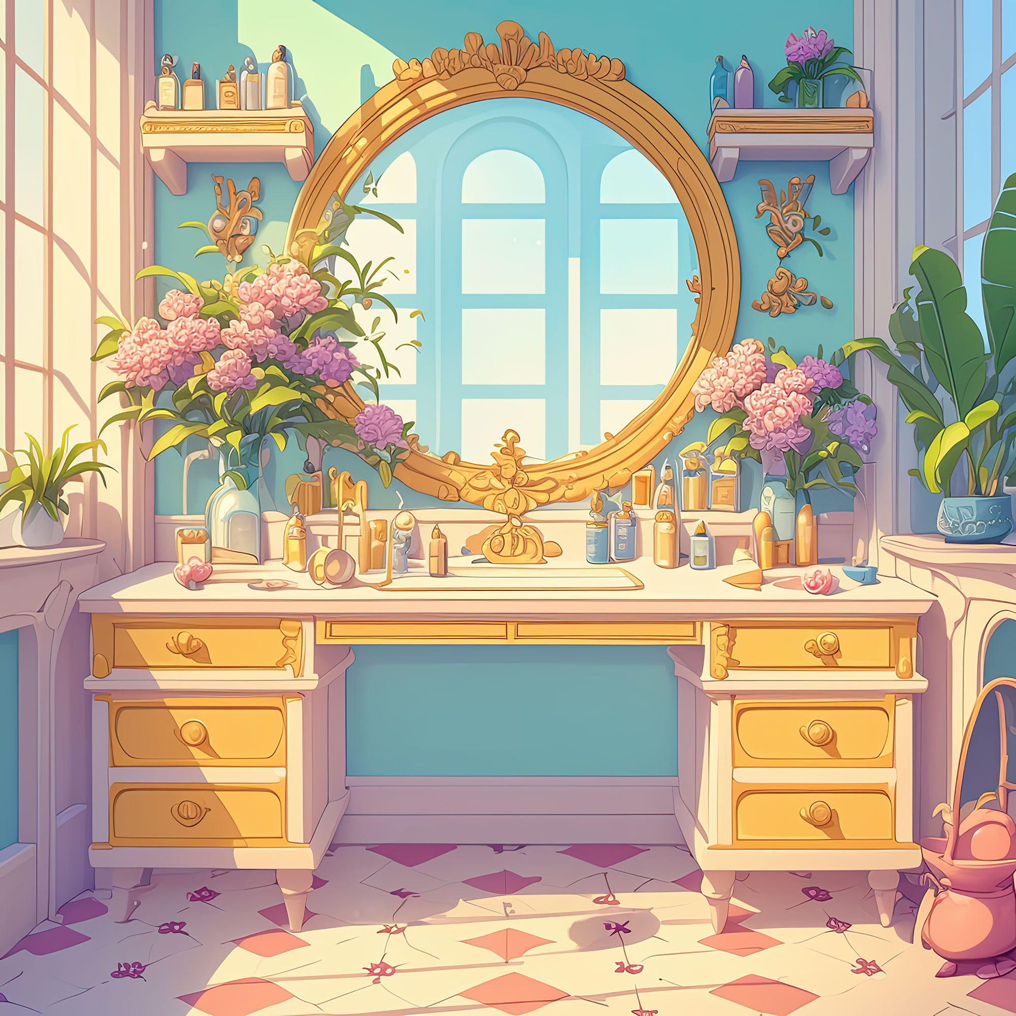 Preview for Luxury-bathroom-vanity-design-interior-backdrop-background-b31eb