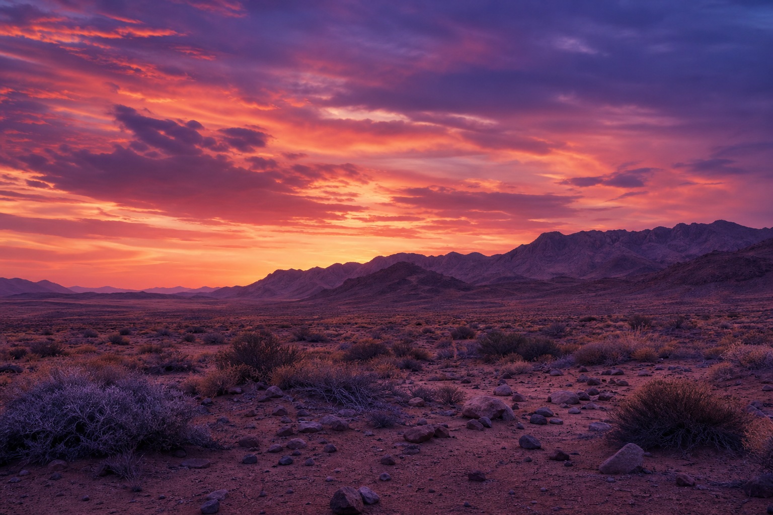 Preview for Purple Desert Dusk Background
