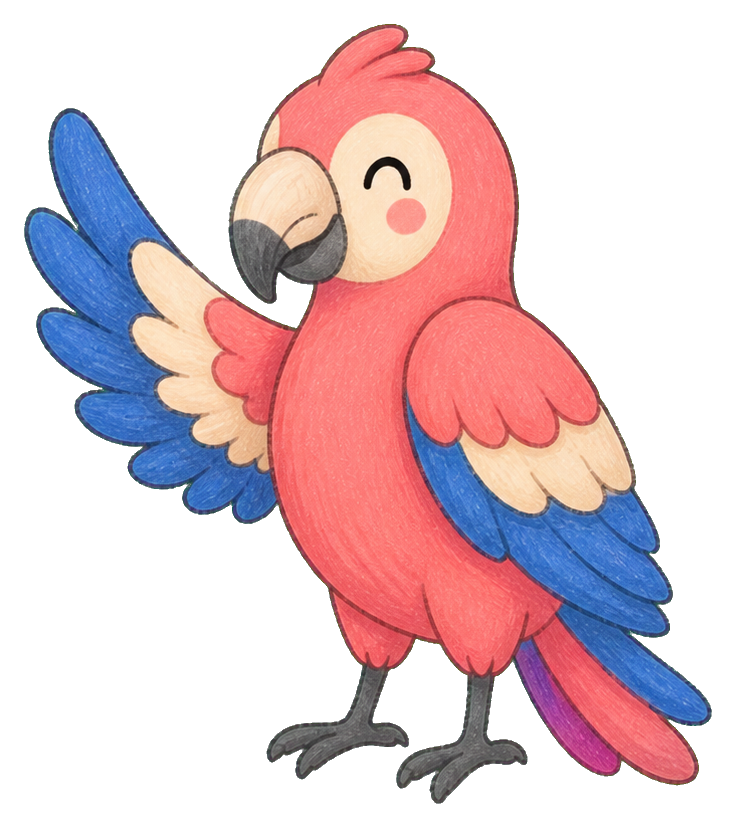 Preview for Parrot Hello Wave Sticker