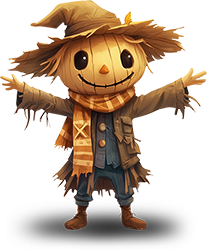 Preview for Smiling-scarecrow-character-sticker-39611