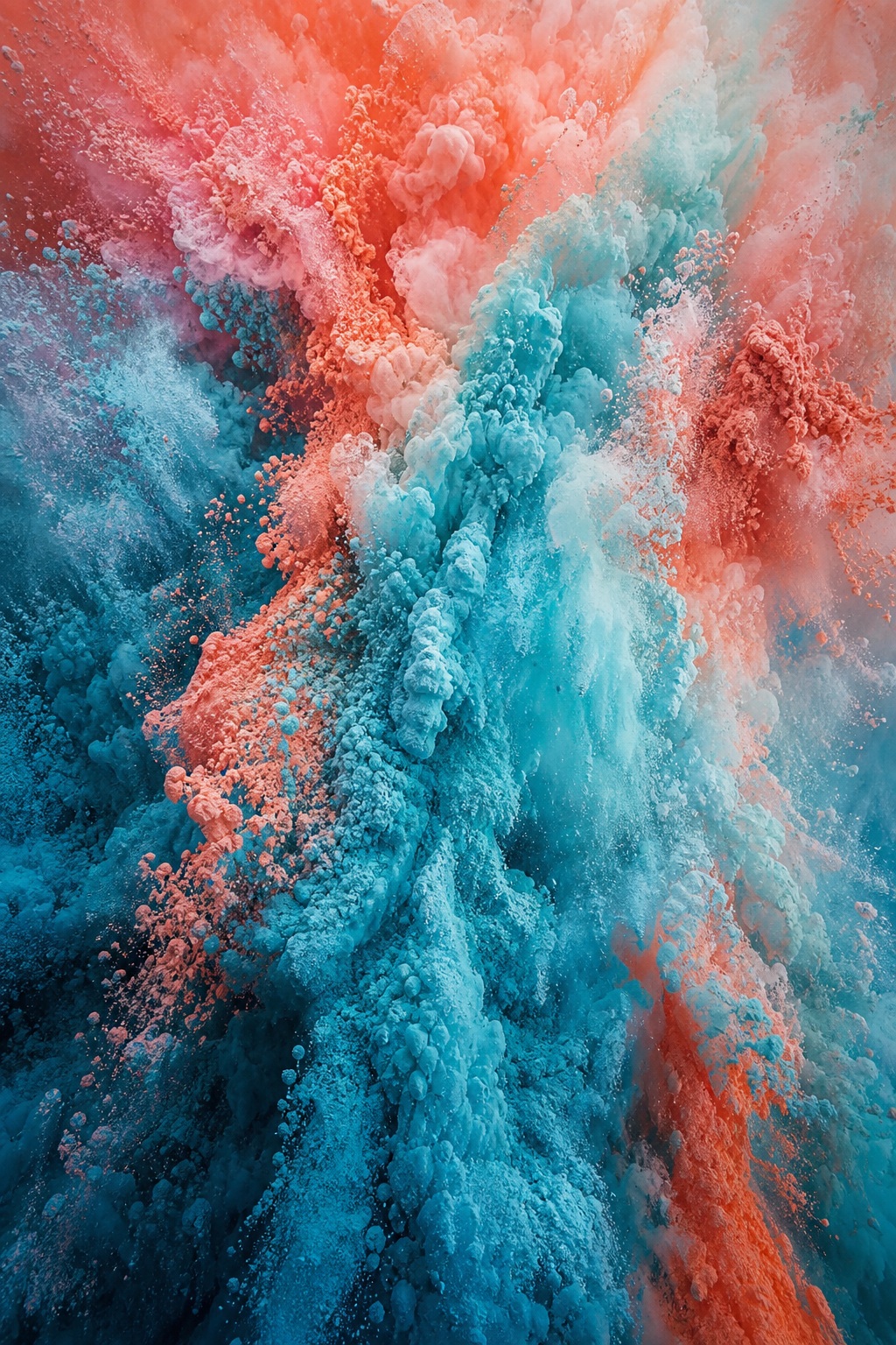 Preview for Coral Cyan Abstract Background