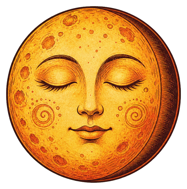 Preview for Waning Gibbous Face Sticker