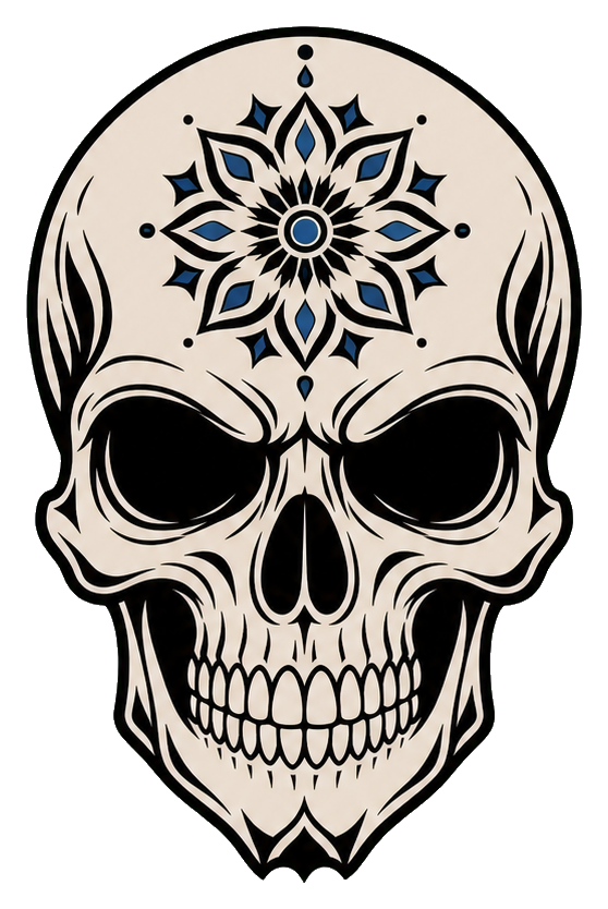 Preview for Mandala Skull Sticker Graphic