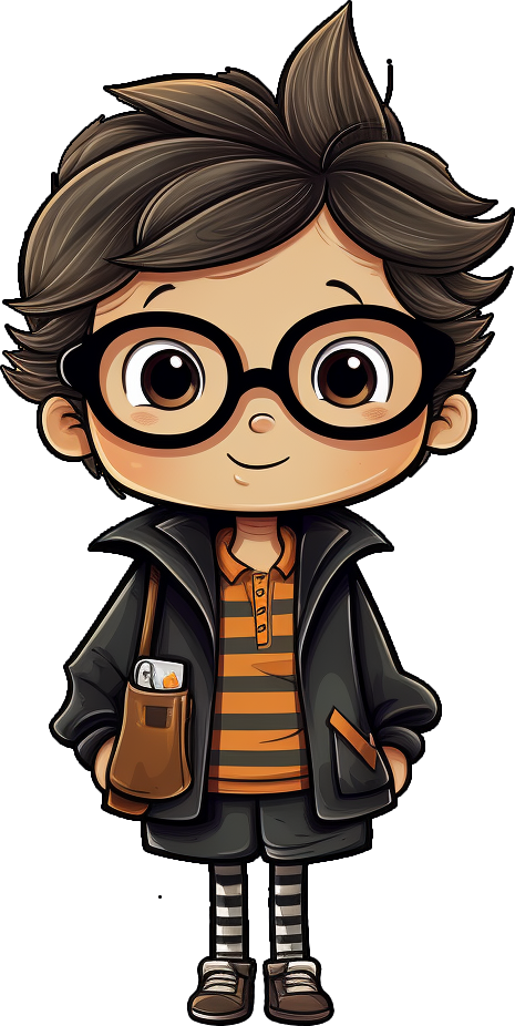 Preview for Cartoon-boy-illustration-halloween-costume-sticker-e7b68