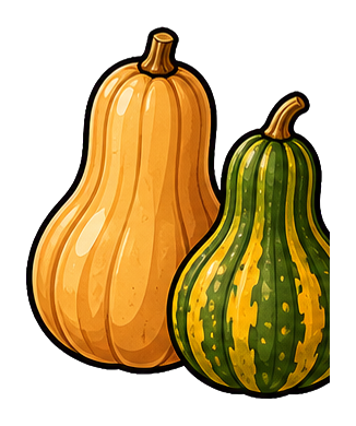 Preview for Squash Sticker For Fall Designs