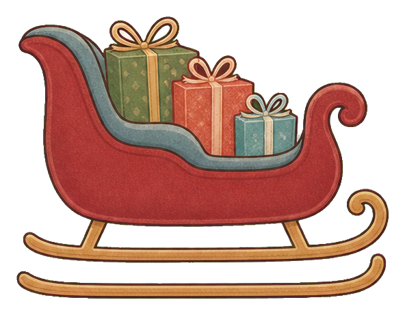Preview for Cranberry Christmas Sleigh Sticker