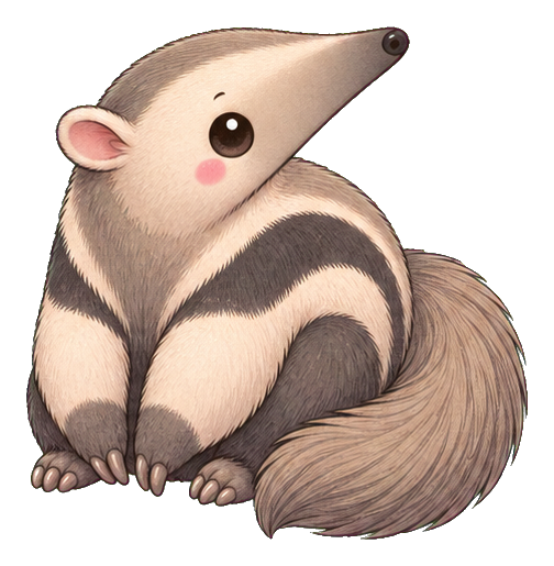 Preview for Anteater Sticker Graphic For Pizap Designs