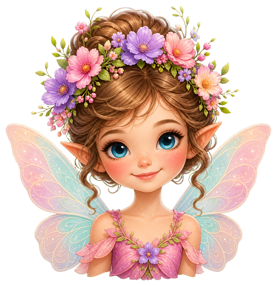 Preview for Fairy Flower Crown Face Sticker