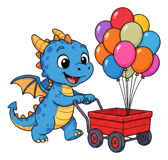 Preview for Dragon Balloon Cart Sticker