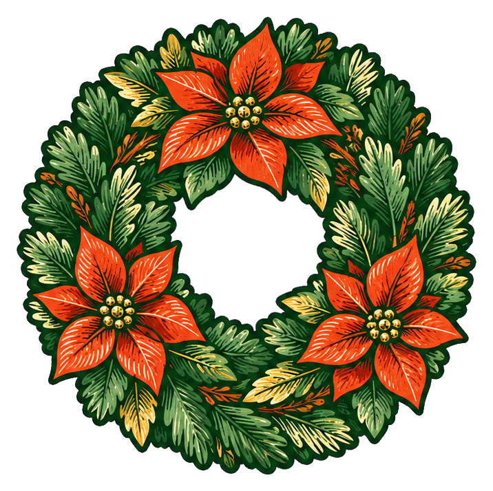 Preview for Poinsettia Wreath