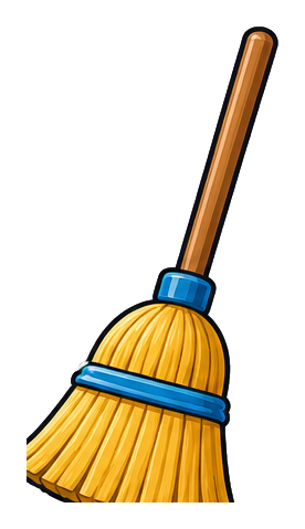 Preview for Broom Sticker Graphic