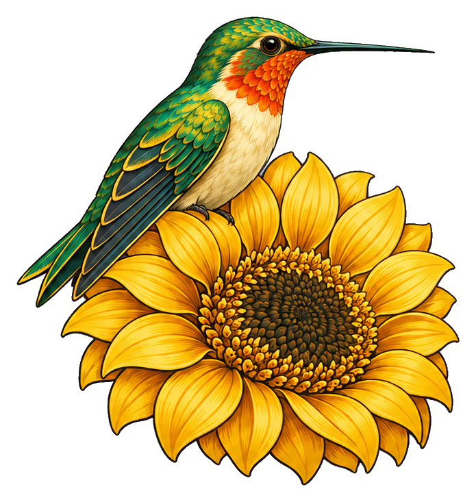 Preview for Sunflower Hummingbird