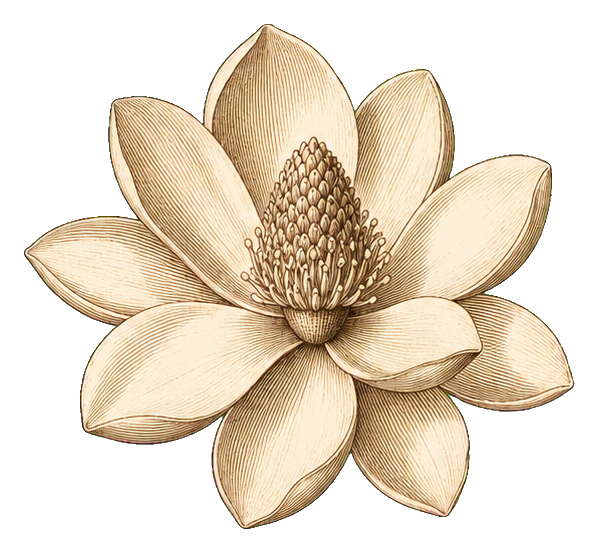 Preview for Vintage Ivory Magnolia Flower Sticker