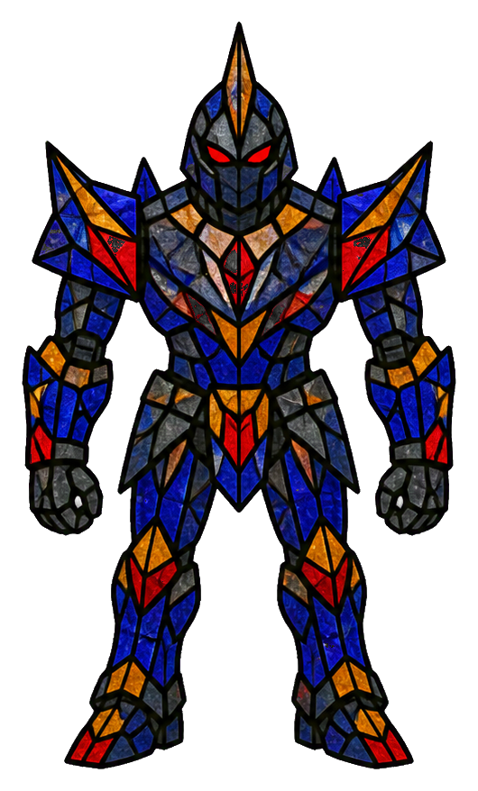 Preview for Stained Glass Robot Sticker
