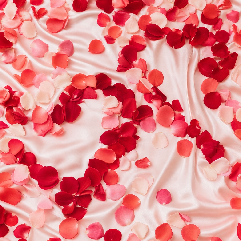 Preview for Heart Petals Stock Background For Romantic Designs