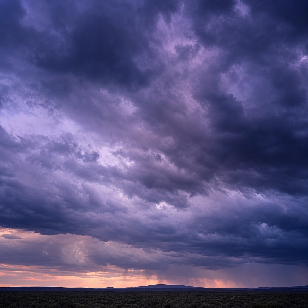Preview for Violet Dusk Storm Cloud Background